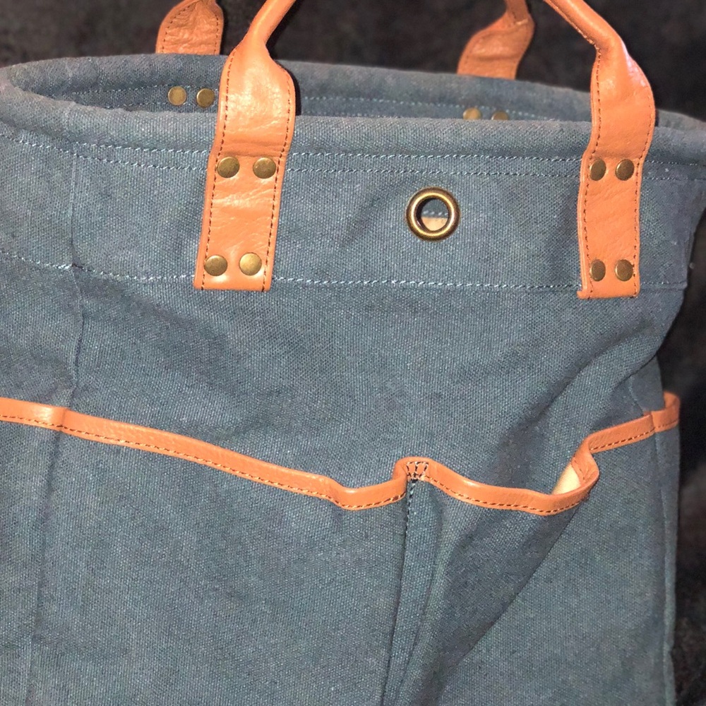 LEVENGER Like New Denim Handbag Tote forTraveling